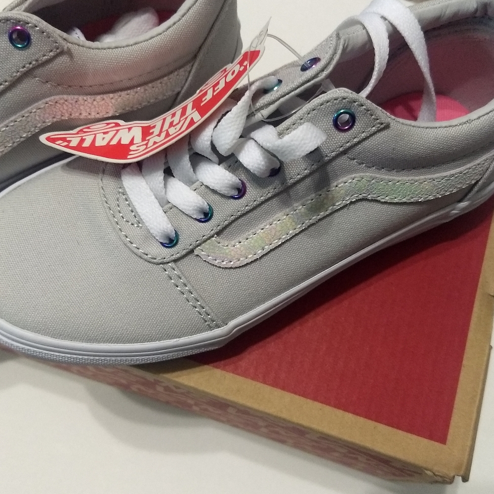 Girl's Grey Vans size 1